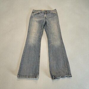 32x31 Women’s Bke Wendi Stretch Jeans Boot Cut Midrise Denim Pants Vintage